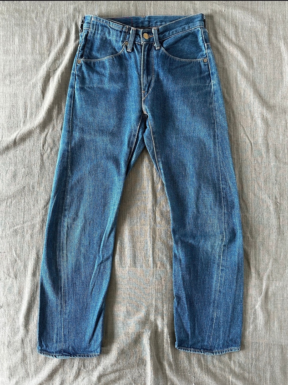 Enginered LEVIS womens Modern 24/25 Waist 100% Cotton Vintage Selvedge Japan